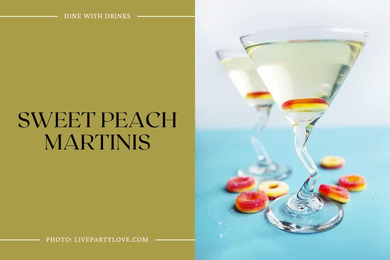 Sweet Peach Martinis