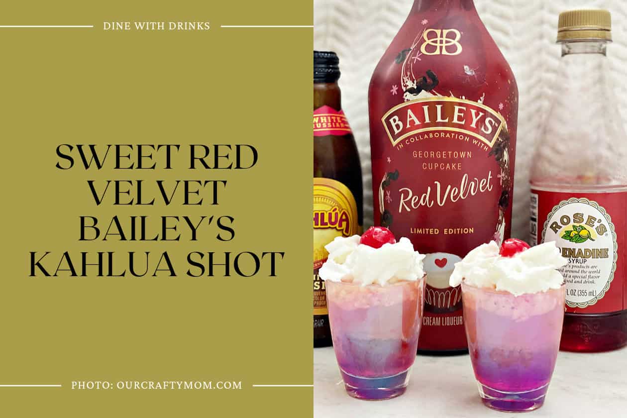 Sweet Red Velvet Bailey's Kahlua Shot