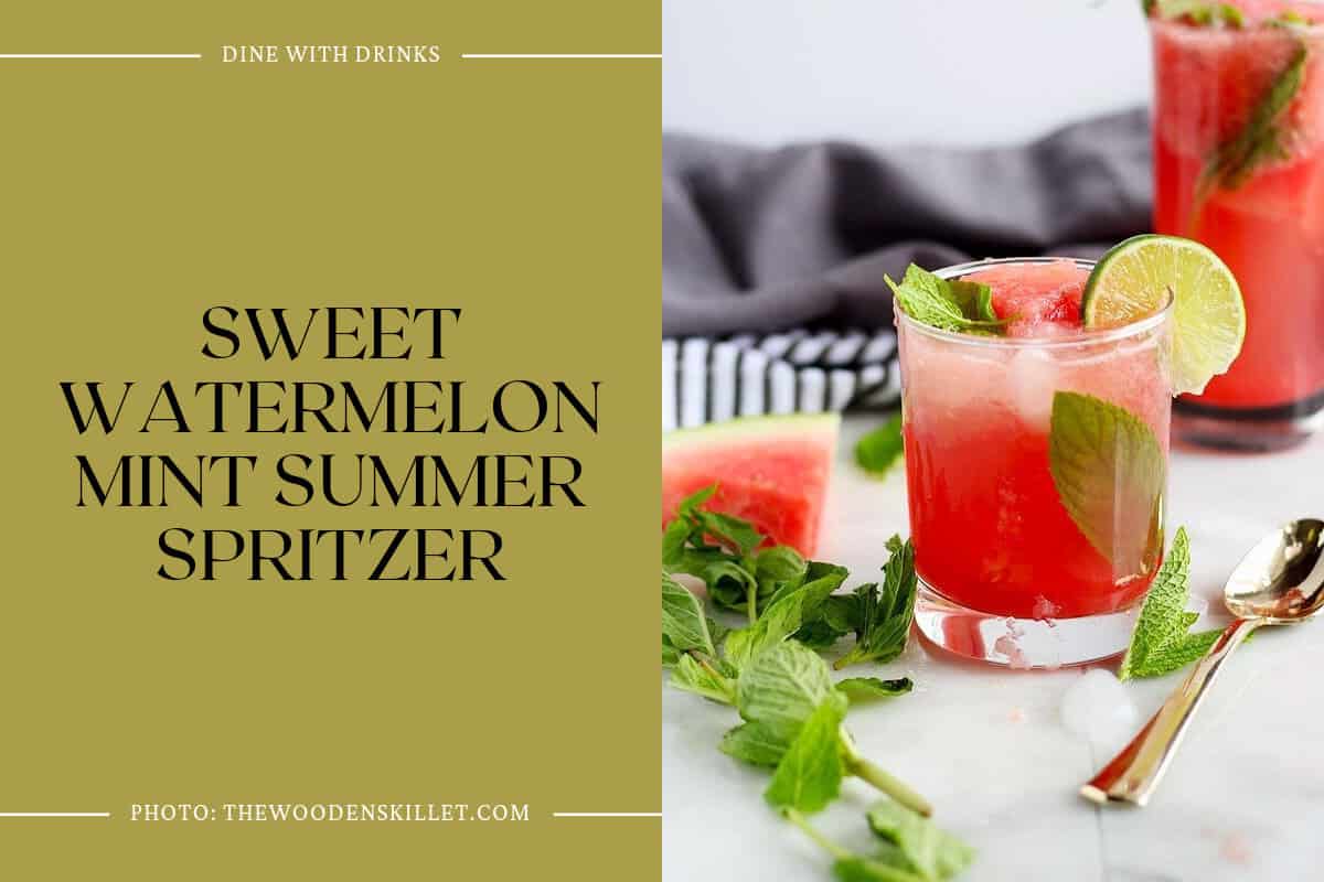Sweet Watermelon Mint Summer Spritzer