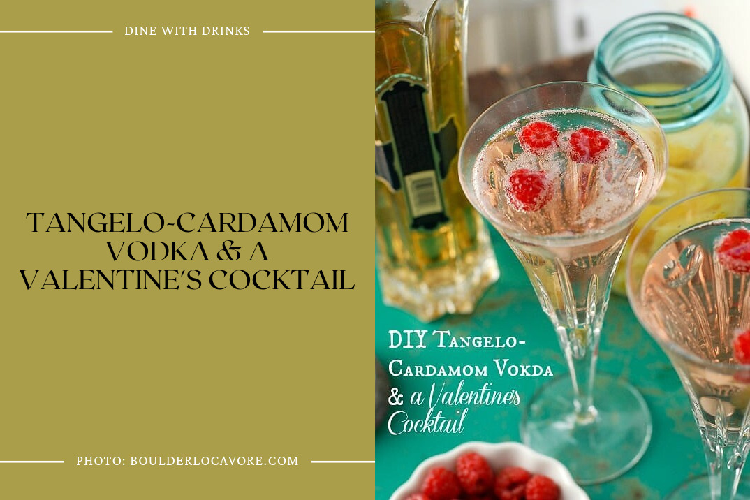 Tangelo-Cardamom Vodka & A Valentine's Cocktail