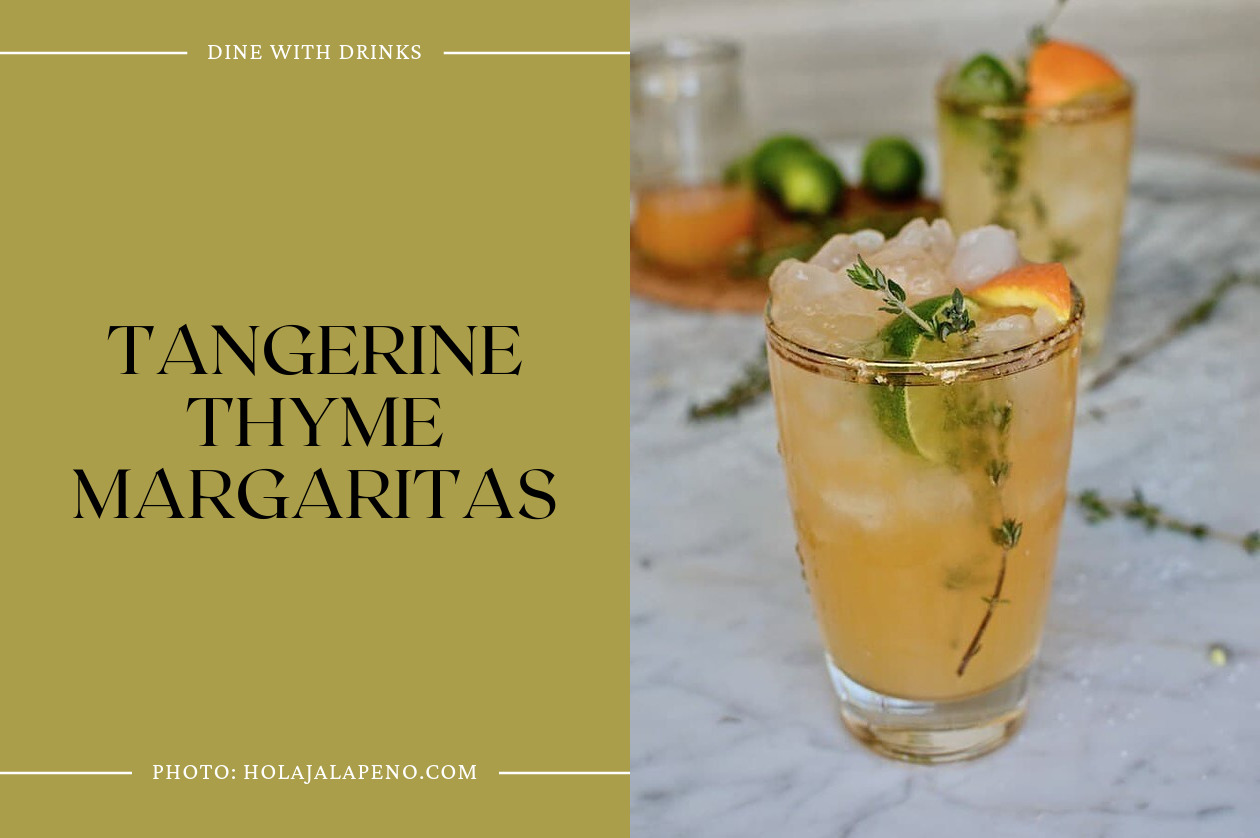 Tangerine Thyme Margaritas