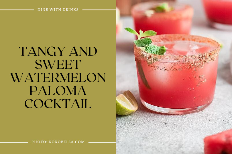 Tangy And Sweet Watermelon Paloma Cocktail
