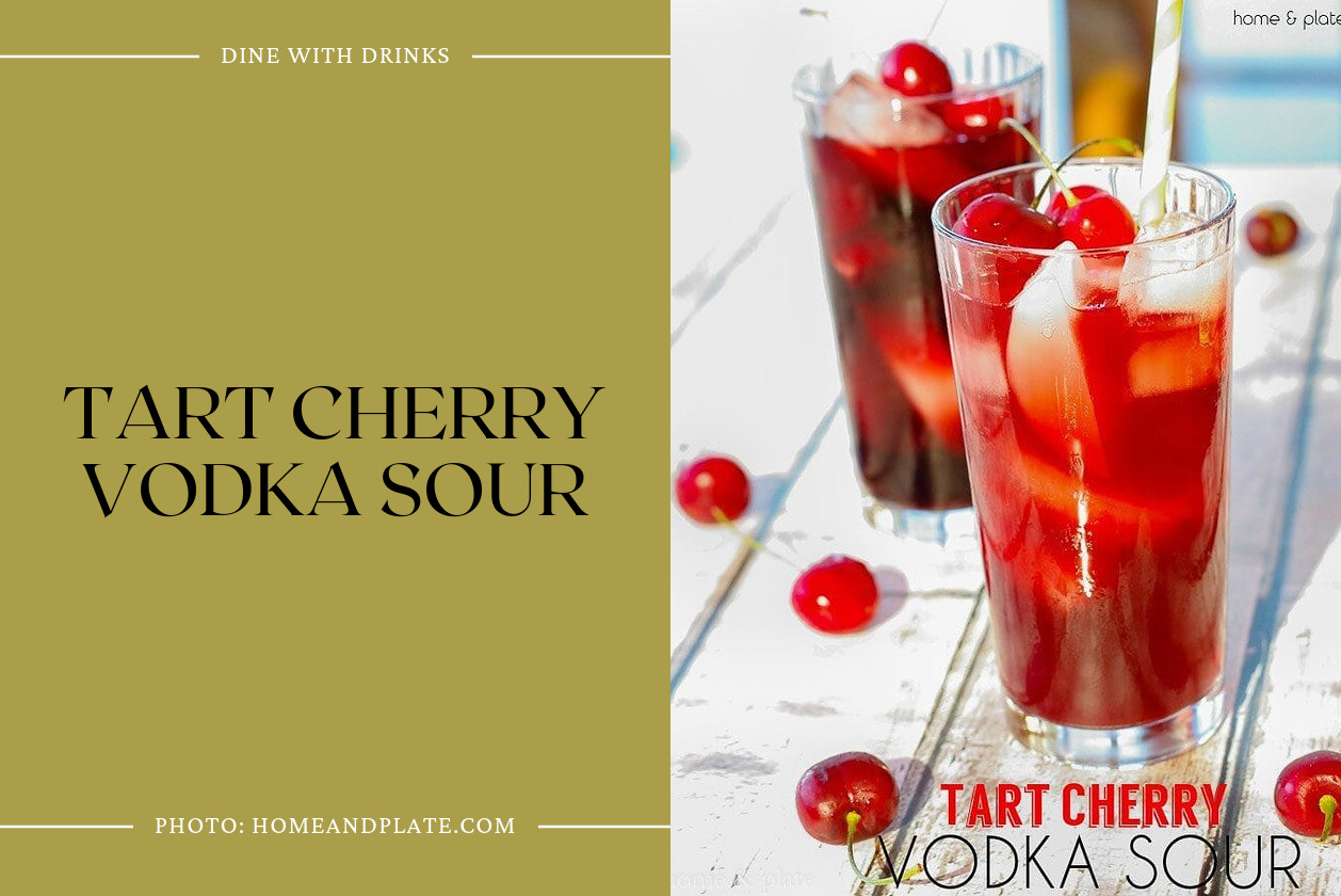 Tart Cherry Vodka Sour
