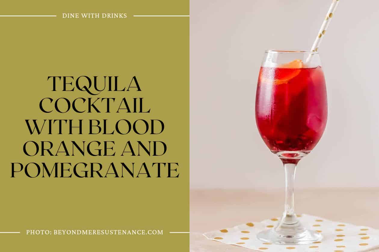 Tequila Cocktail With Blood Orange And Pomegranate