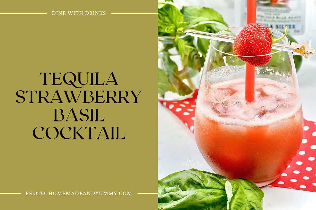 Tequila Strawberry Basil Cocktail