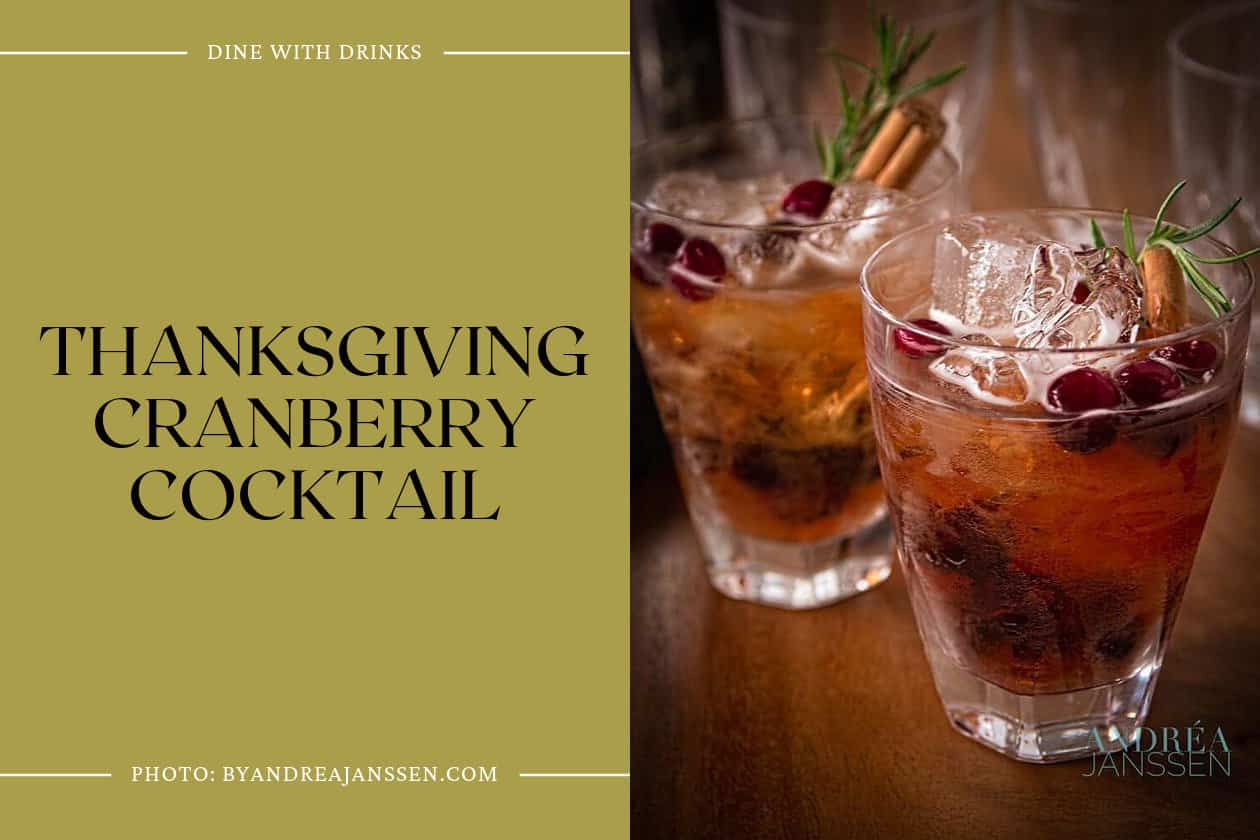 Thanksgiving Cranberry Cocktail