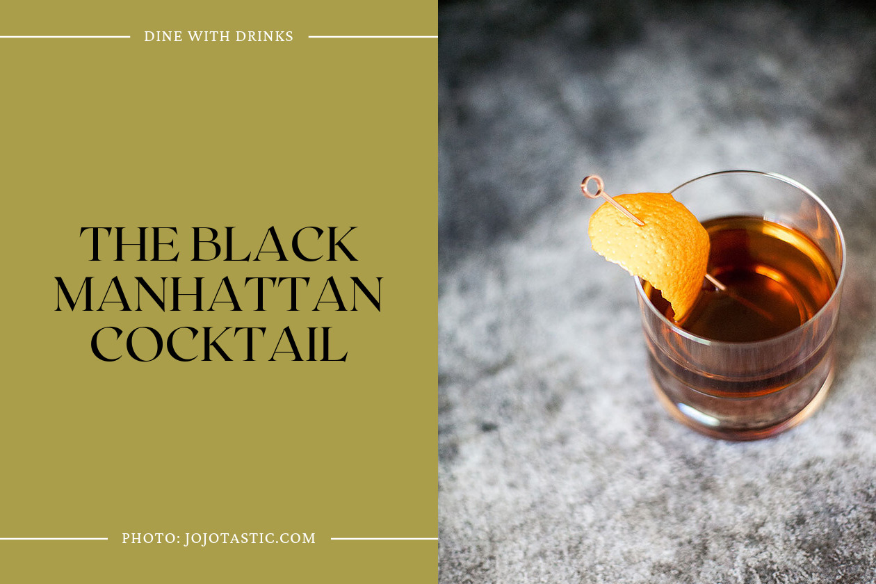 The Black Manhattan Cocktail