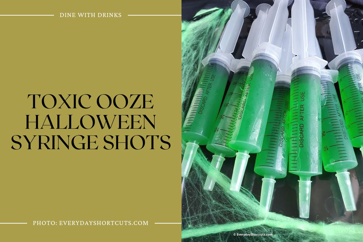 Toxic Ooze Halloween Syringe Shots