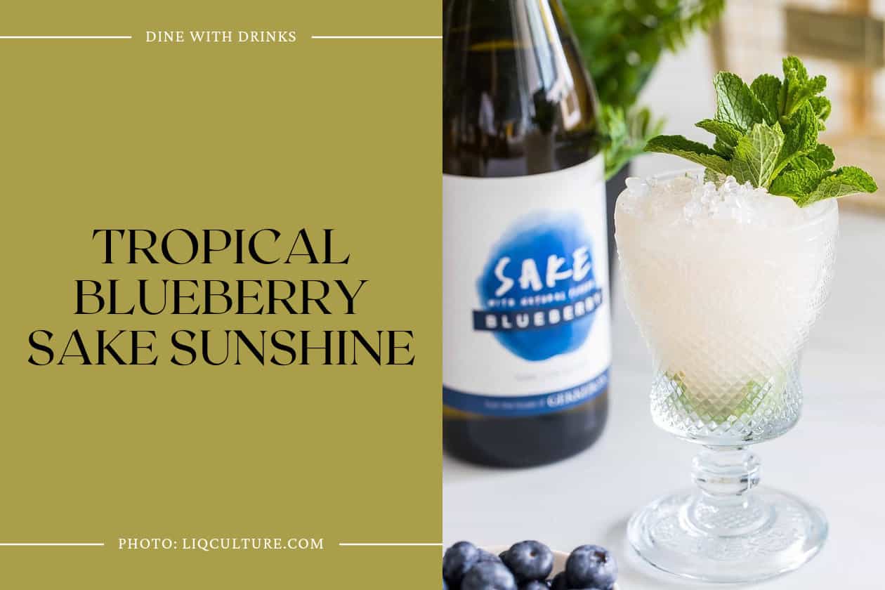 Tropical Blueberry Sake Sunshine