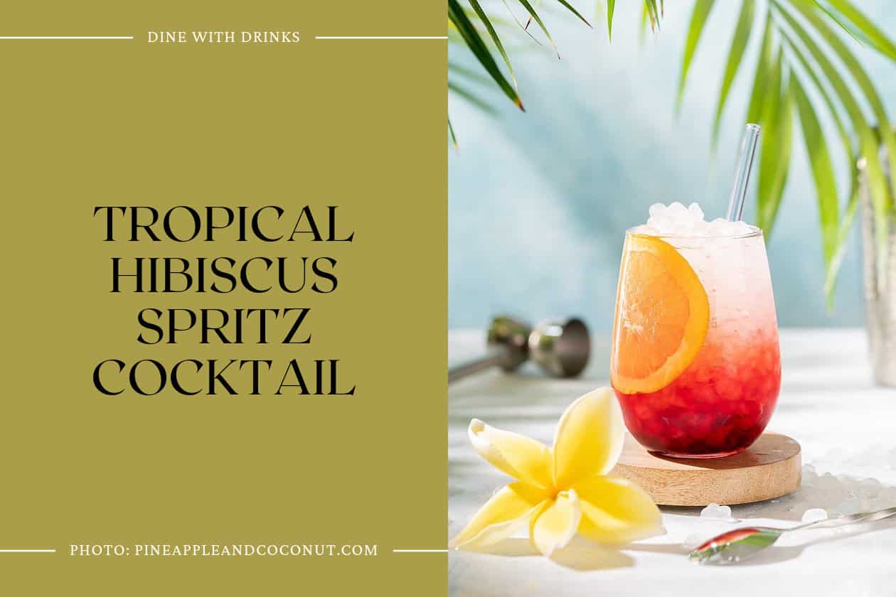 Tropical Hibiscus Spritz Cocktail