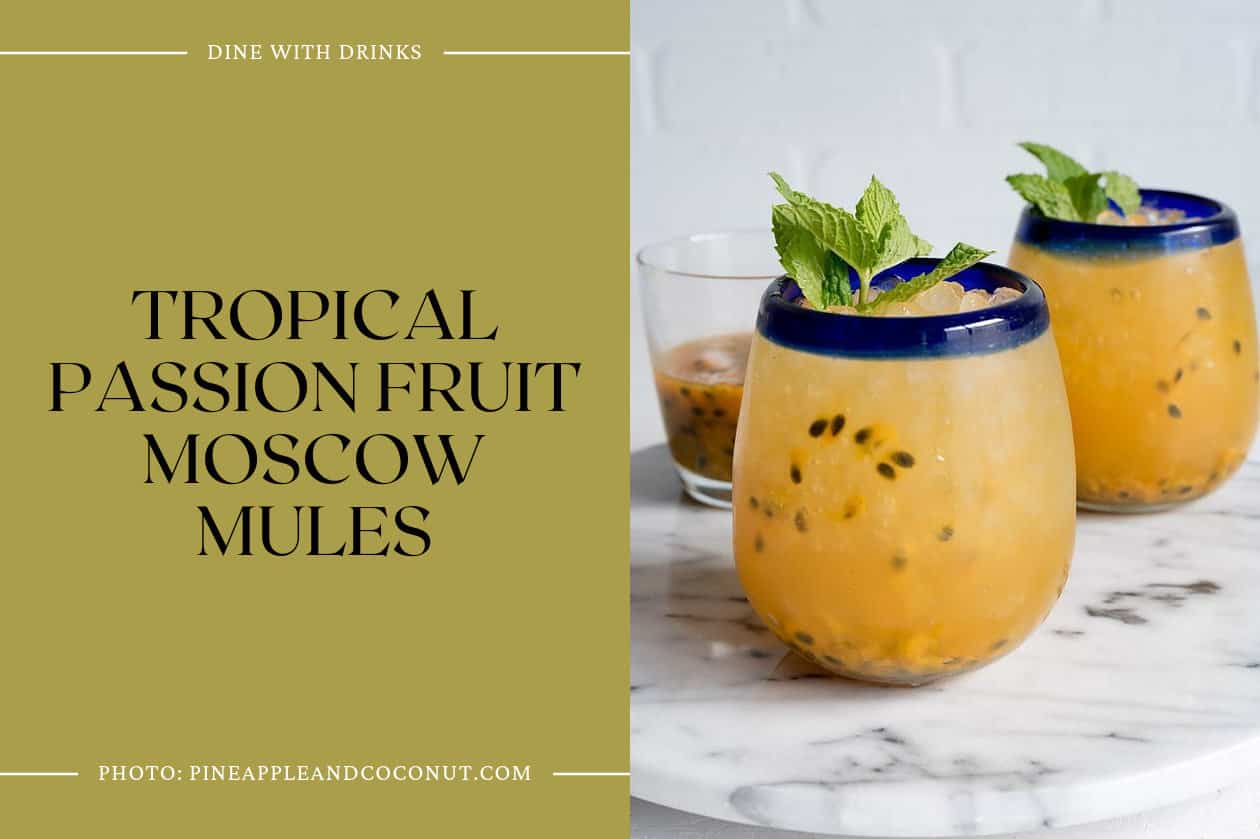 Tropical Passion Fruit Moscow Mules