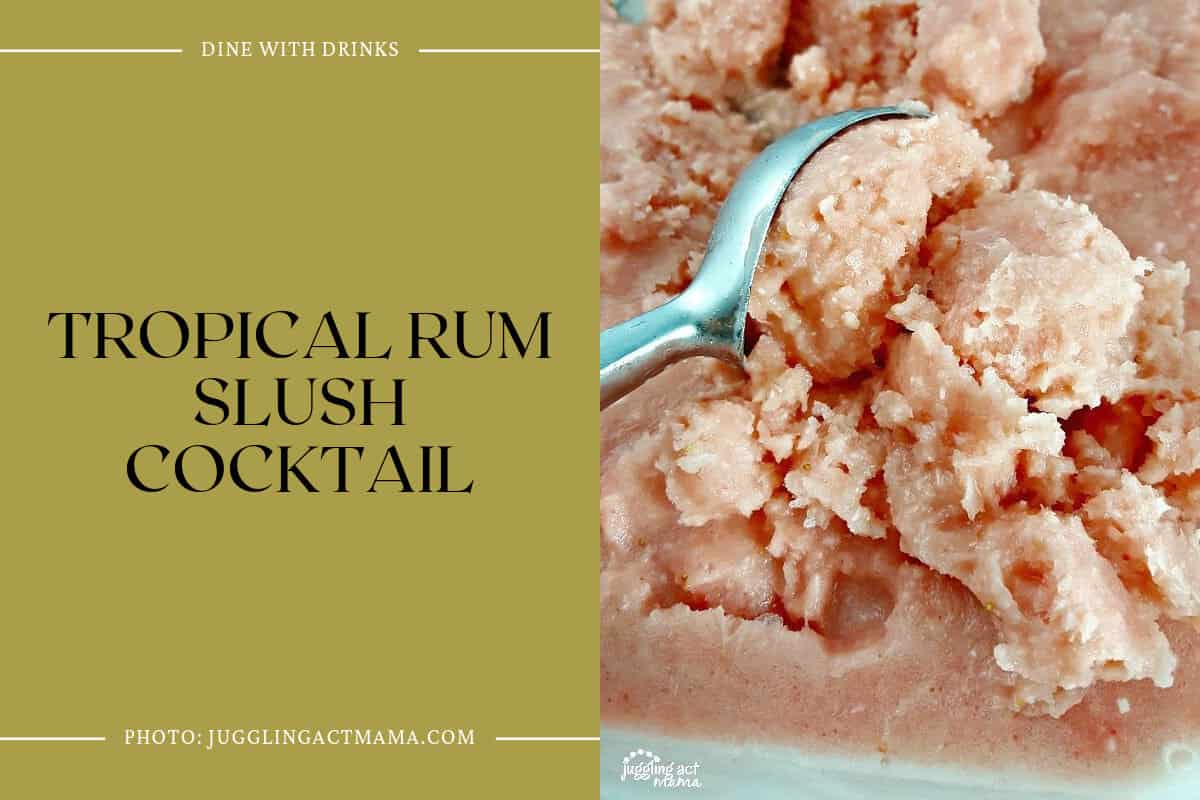 Tropical Rum Slush Cocktail