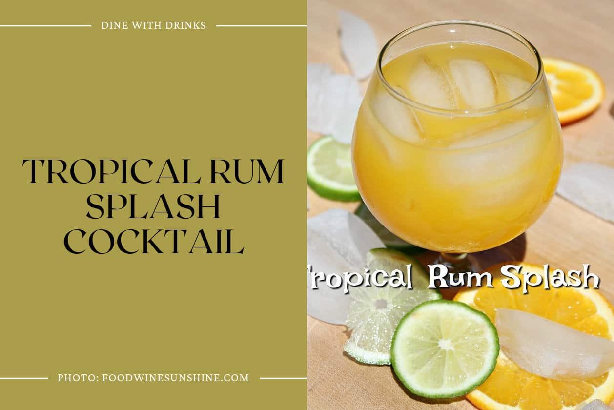 Tropical Rum Splash Cocktail