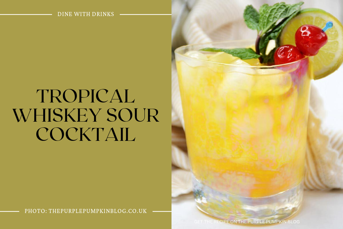 Tropical Whiskey Sour Cocktail