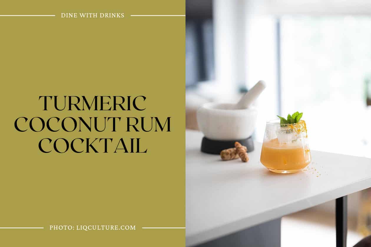 Turmeric Coconut Rum Cocktail