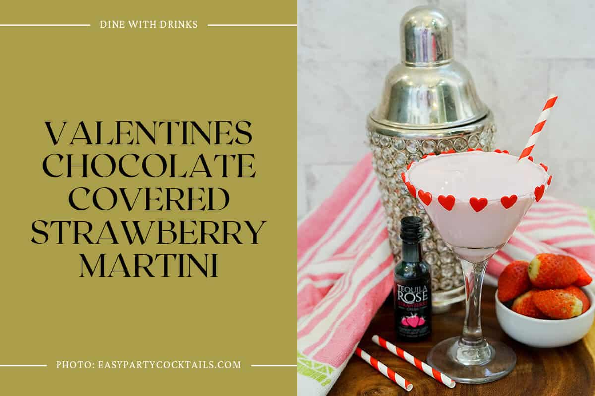 Valentines Chocolate Covered Strawberry Martini