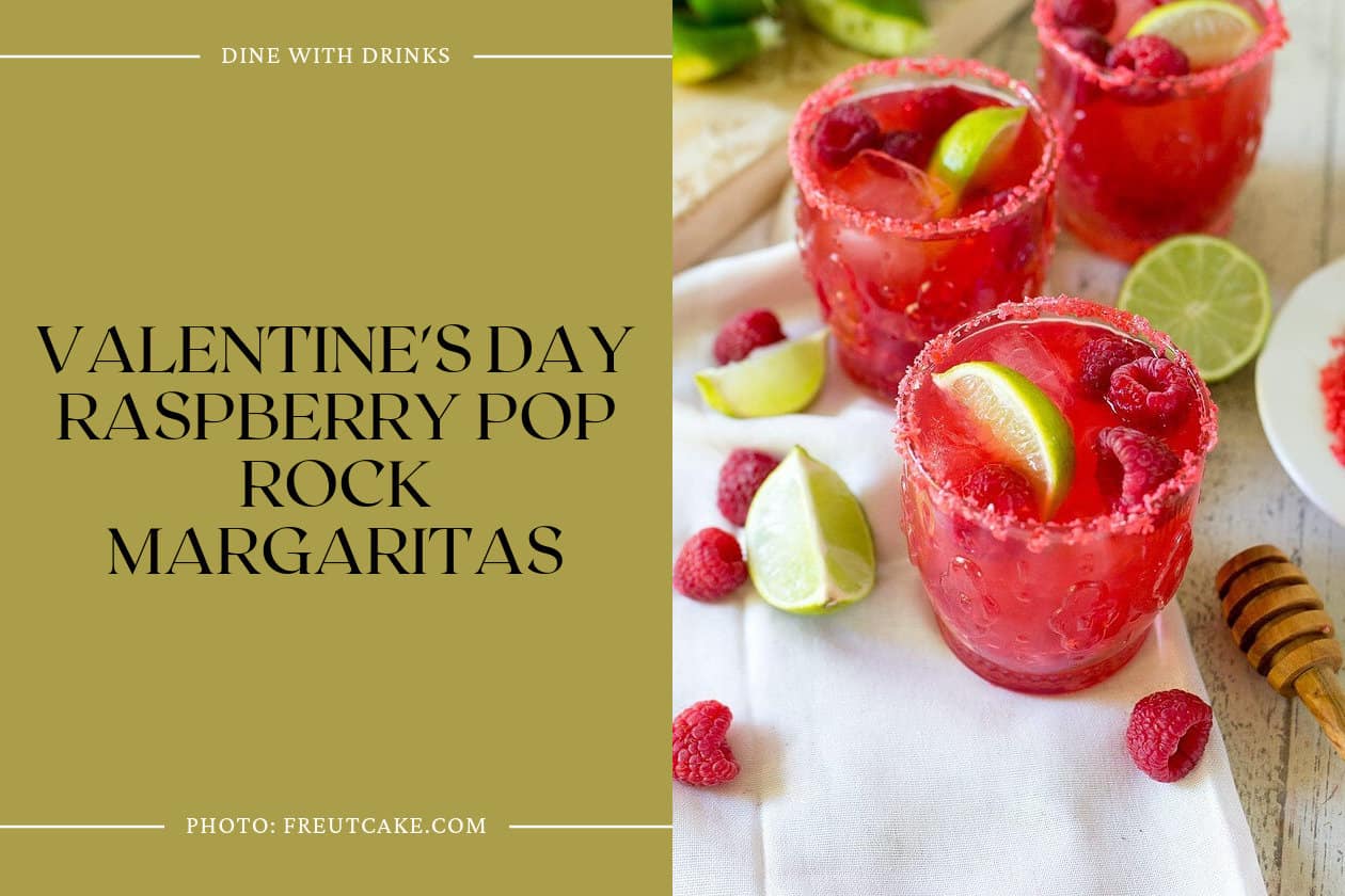 Valentine's Day Raspberry Pop Rock Margaritas