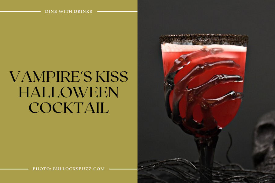 Vampire's Kiss Halloween Cocktail