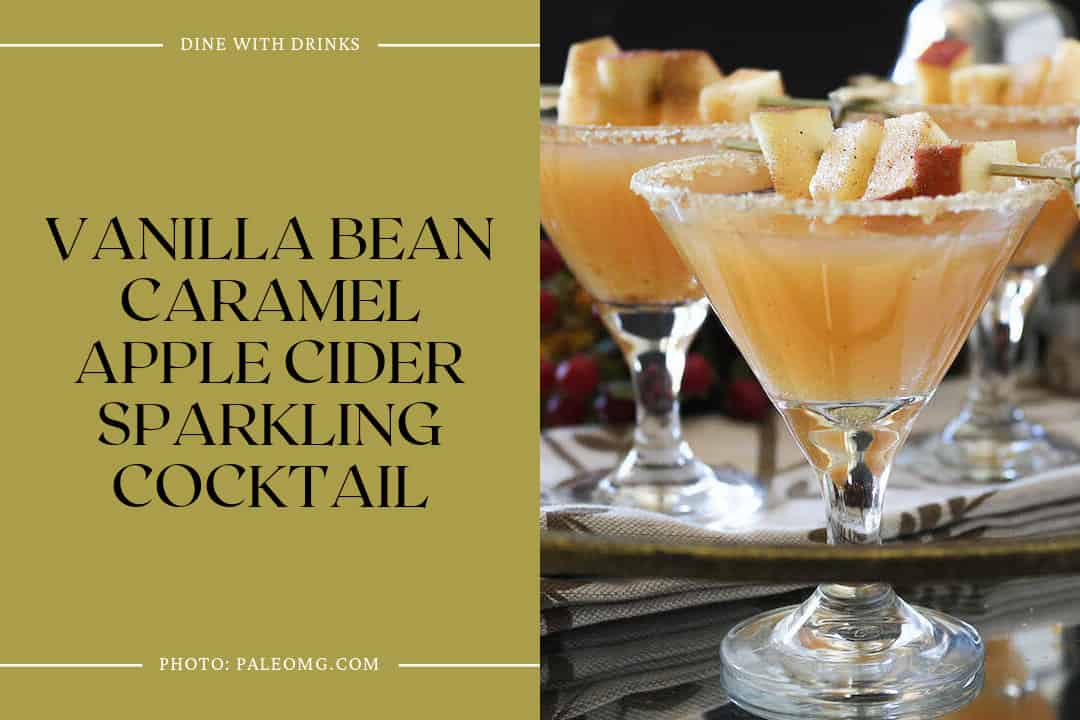 Vanilla Bean Caramel Apple Cider Sparkling Cocktail