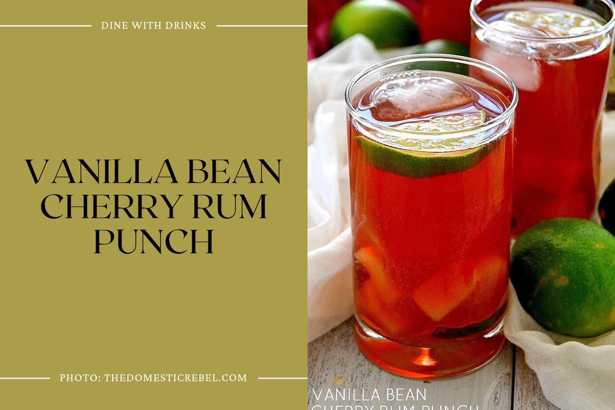 Vanilla Bean Cherry Rum Punch