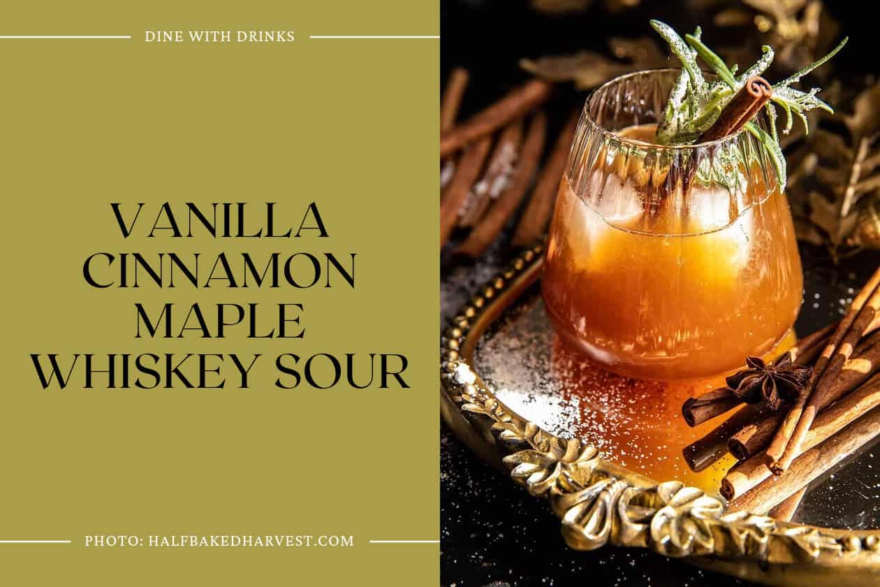 Vanilla Cinnamon Maple Whiskey Sour