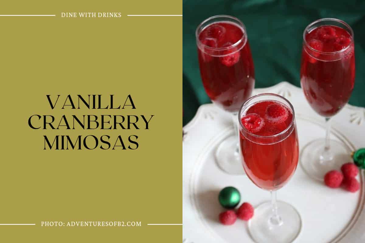 Vanilla Cranberry Mimosas