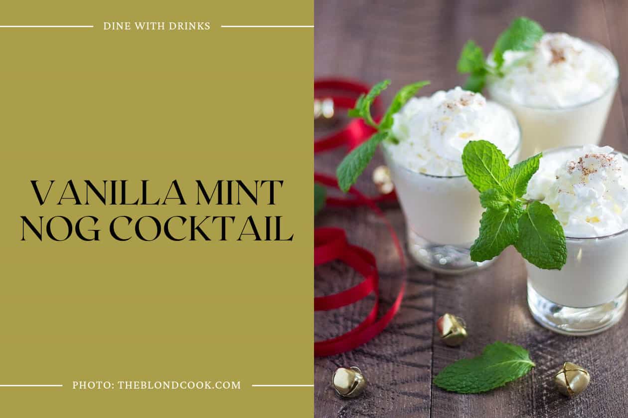 Vanilla Mint Nog Cocktail