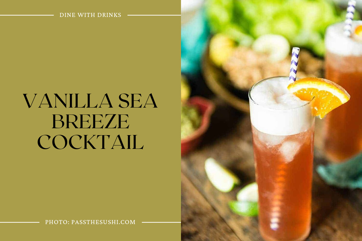 Vanilla Sea Breeze Cocktail