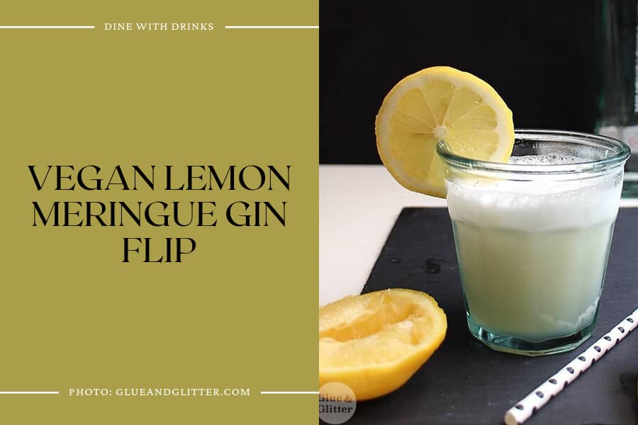 Vegan Lemon Meringue Gin Flip