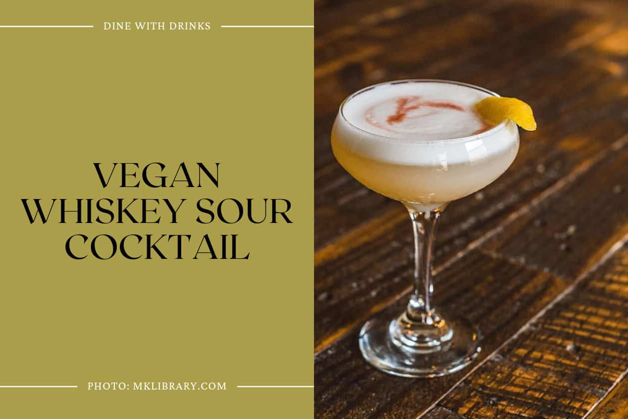 Vegan Whiskey Sour Cocktail