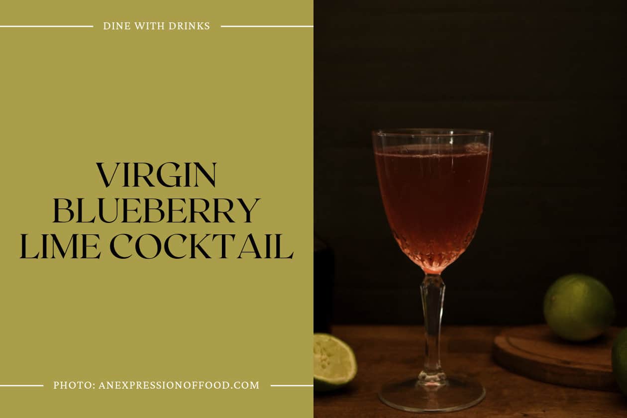 Virgin Blueberry Lime Cocktail