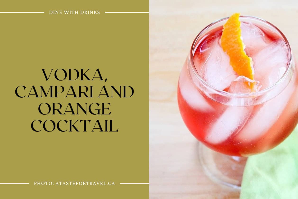 Vodka, Campari And Orange Cocktail