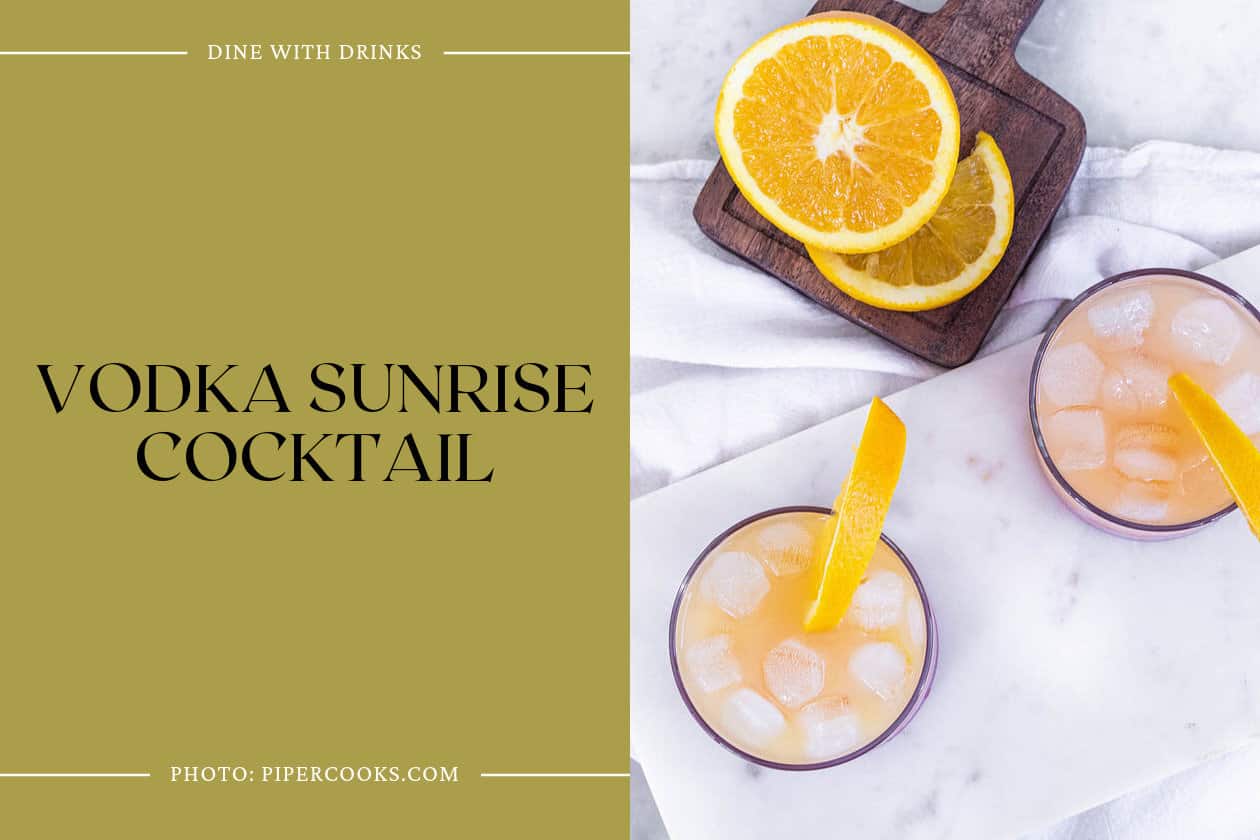 Vodka Sunrise Cocktail