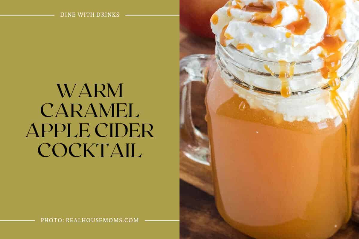 Warm Caramel Apple Cider Cocktail