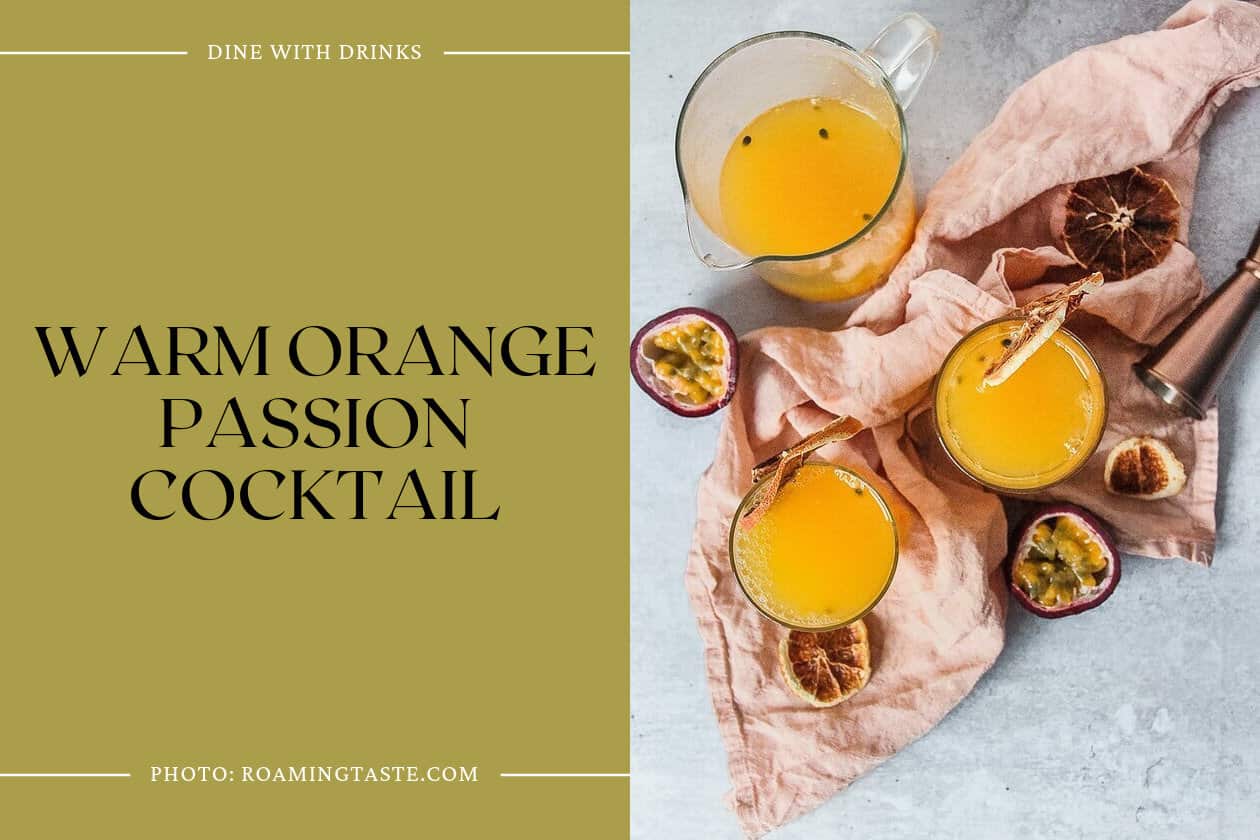 Warm Orange Passion Cocktail