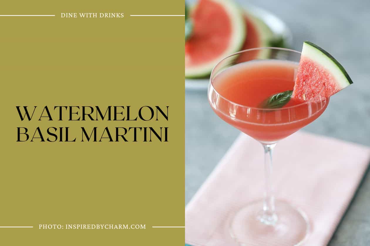 Watermelon Basil Martini
