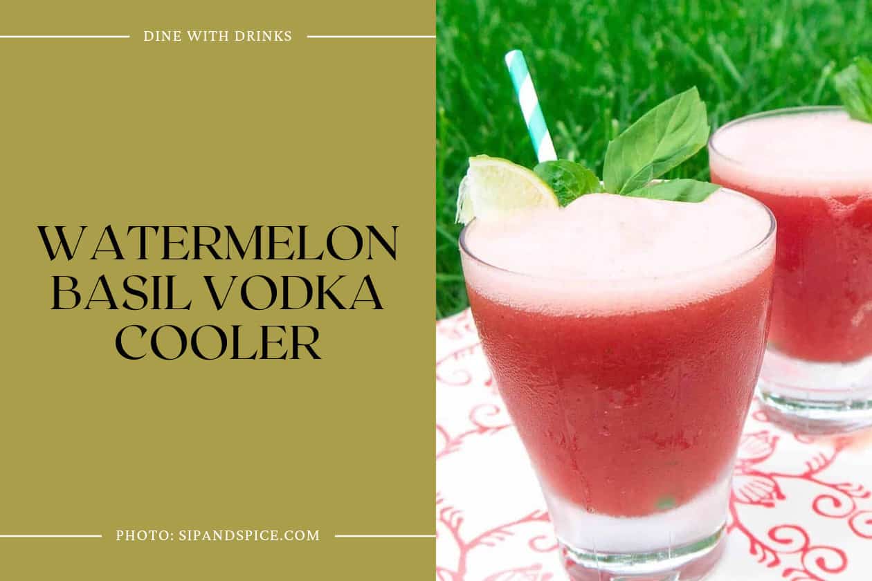 Watermelon Basil Vodka Cooler
