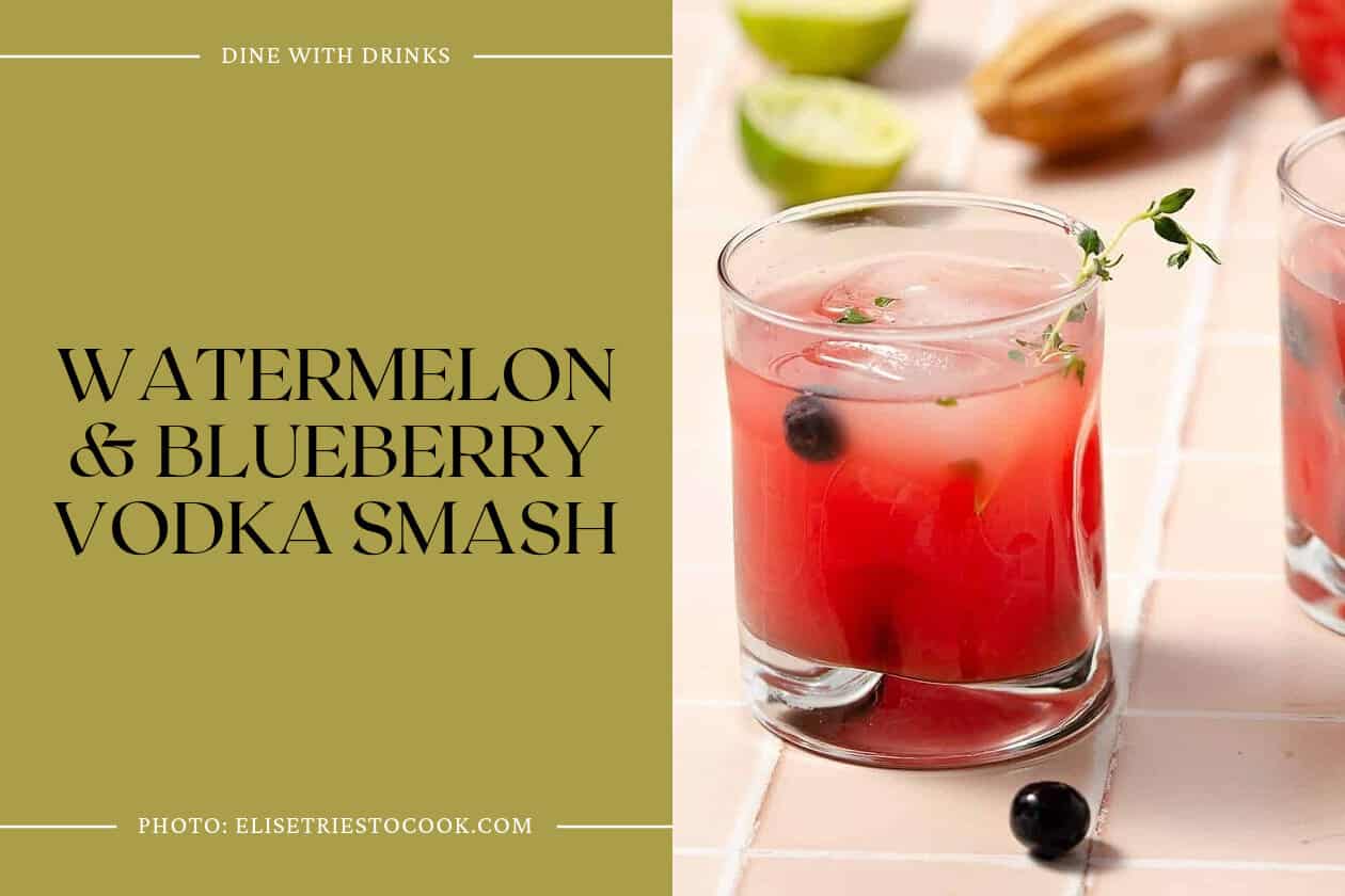 Watermelon & Blueberry Vodka Smash