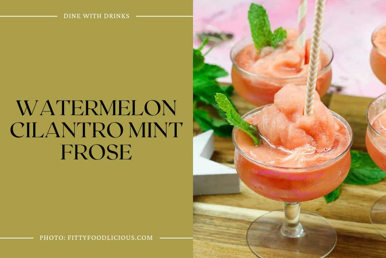 Watermelon Cilantro Mint Frose