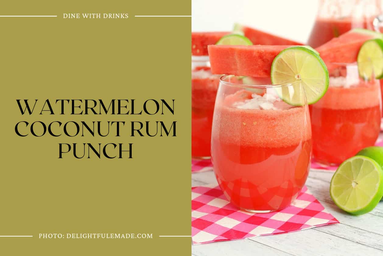 Watermelon Coconut Rum Punch