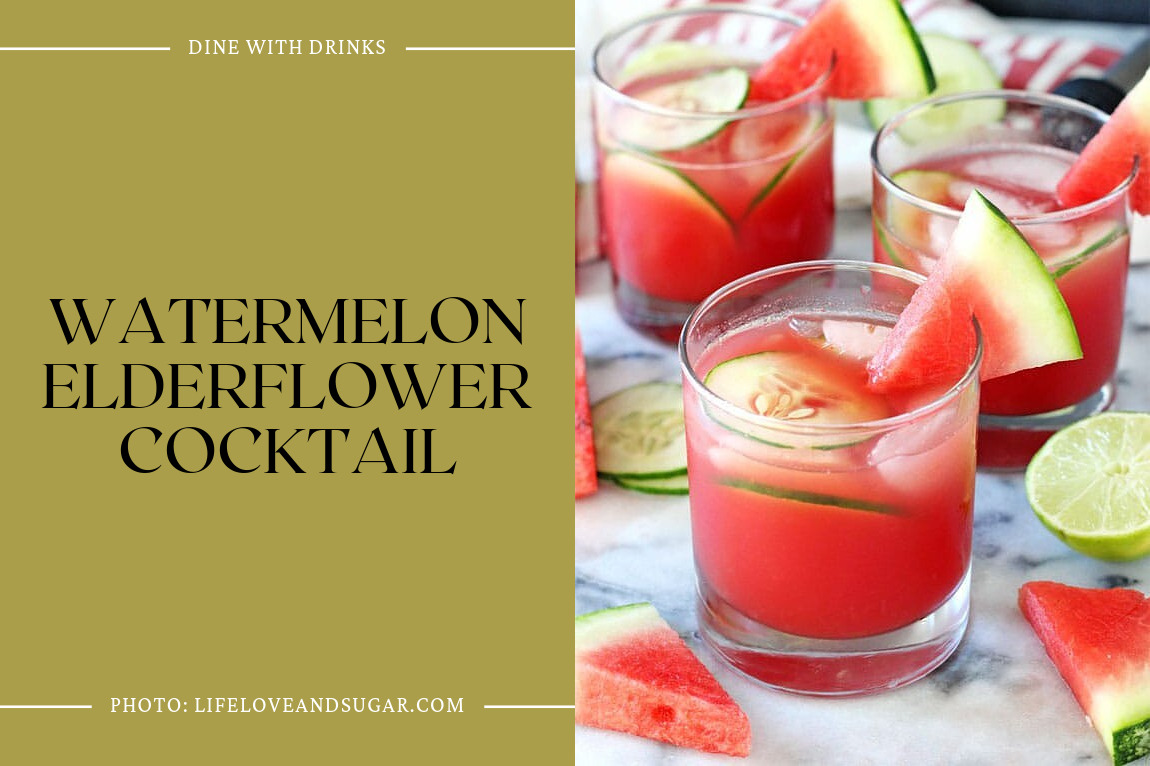 Watermelon Elderflower Cocktail