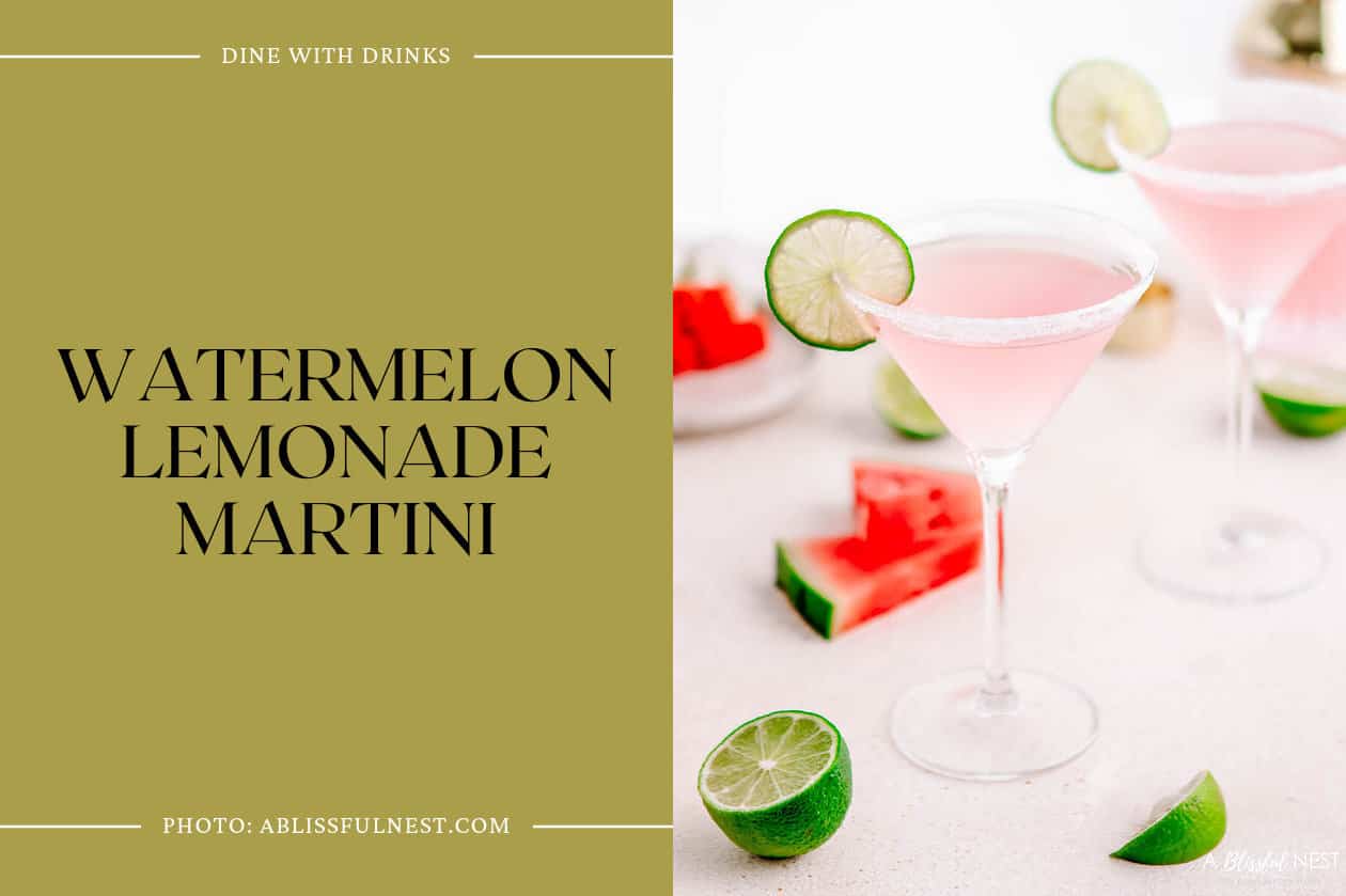 Watermelon Lemonade Martini