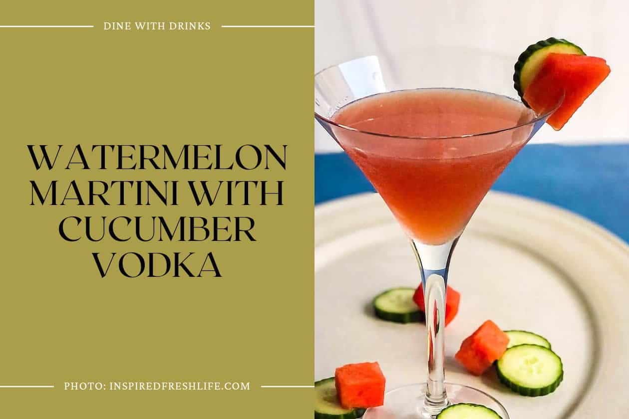 Watermelon Martini With Cucumber Vodka