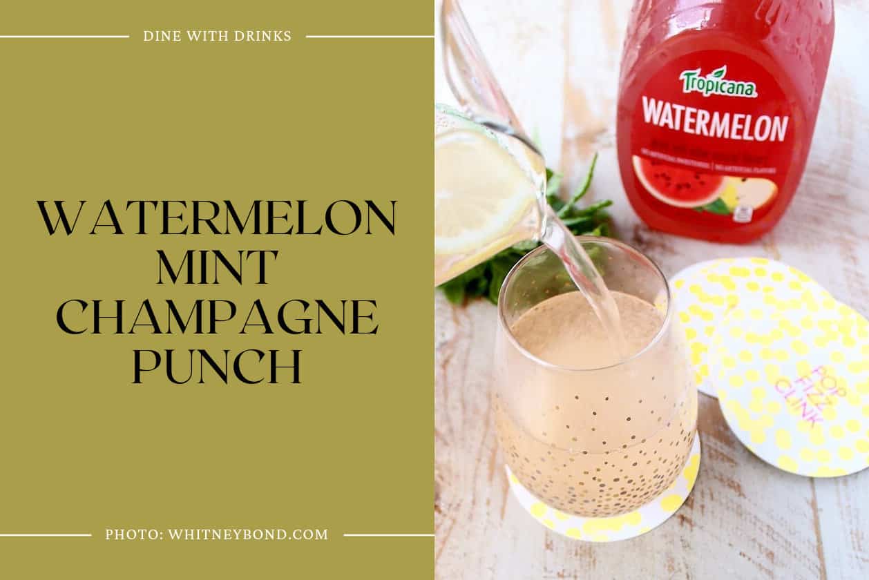Watermelon Mint Champagne Punch