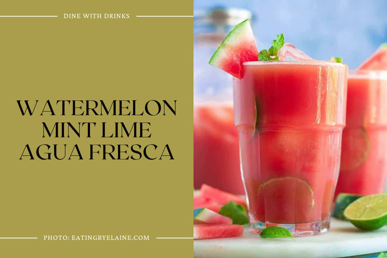 Watermelon Mint Lime Agua Fresca