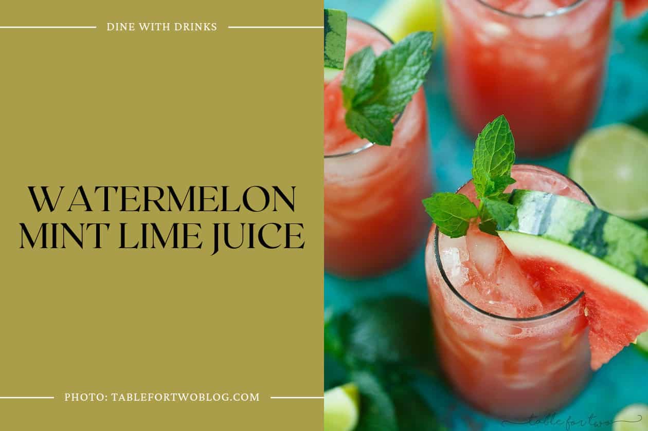 Watermelon Mint Lime Juice