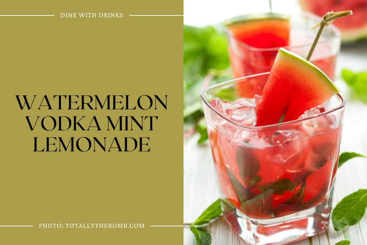 Watermelon Vodka Mint Lemonade
