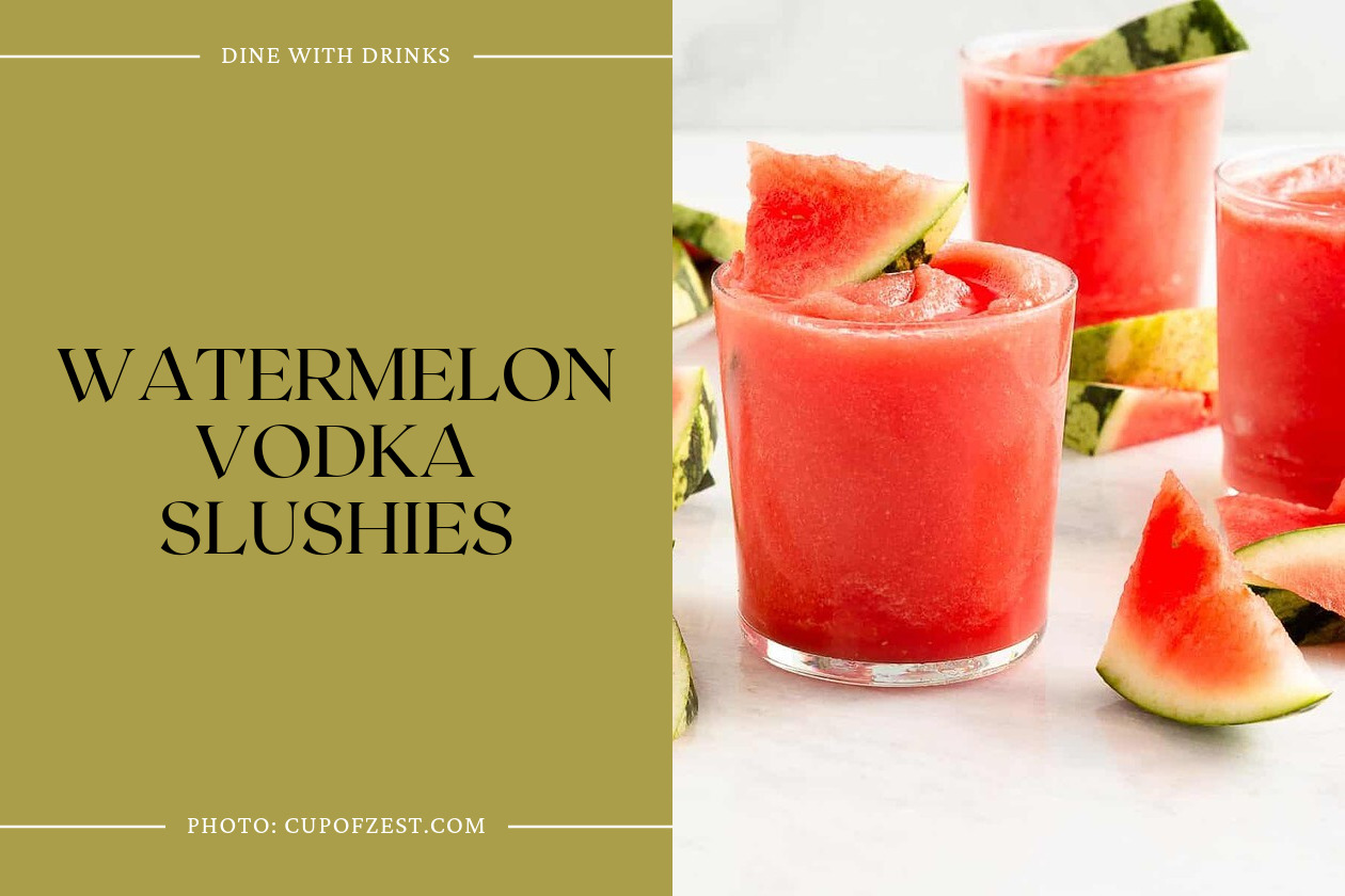 Watermelon Vodka Slushies