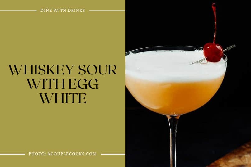 Whiskey Sour With Egg White