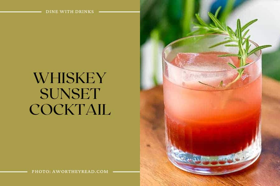 Whiskey Sunset Cocktail